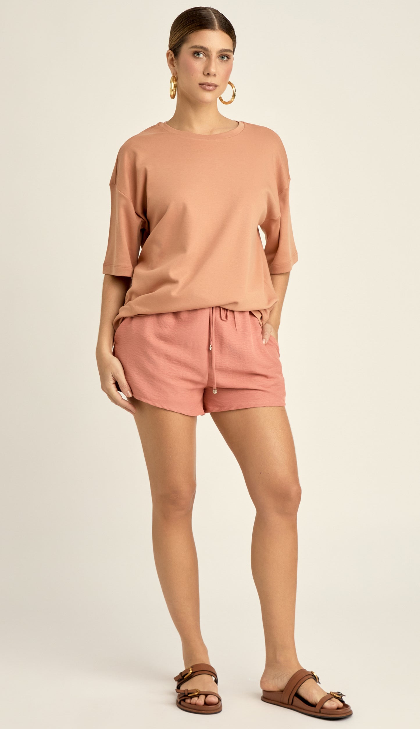 Camiseta Algodão Egípcio Eliana Mocha