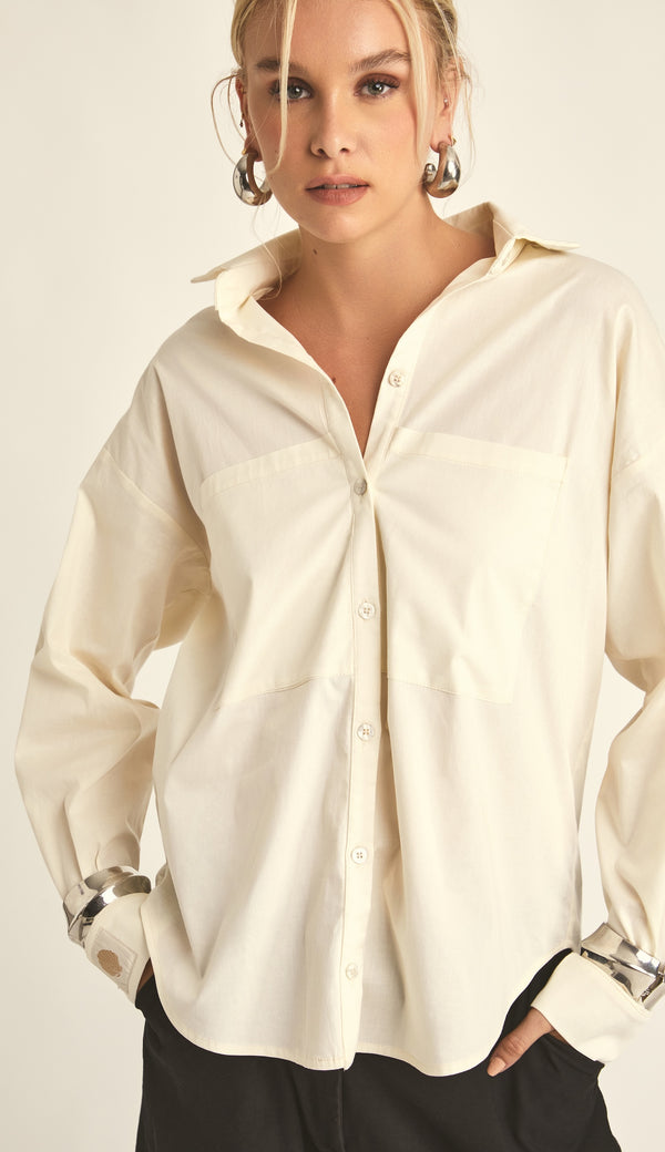 Camisa Social Tricoline Algodão Dina | Laguna