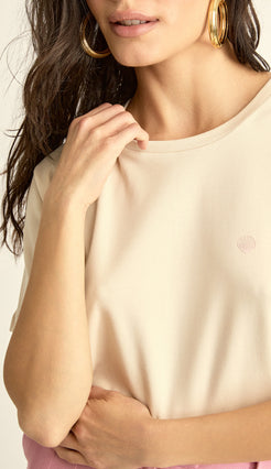 Camiseta Emmeline Chantilly