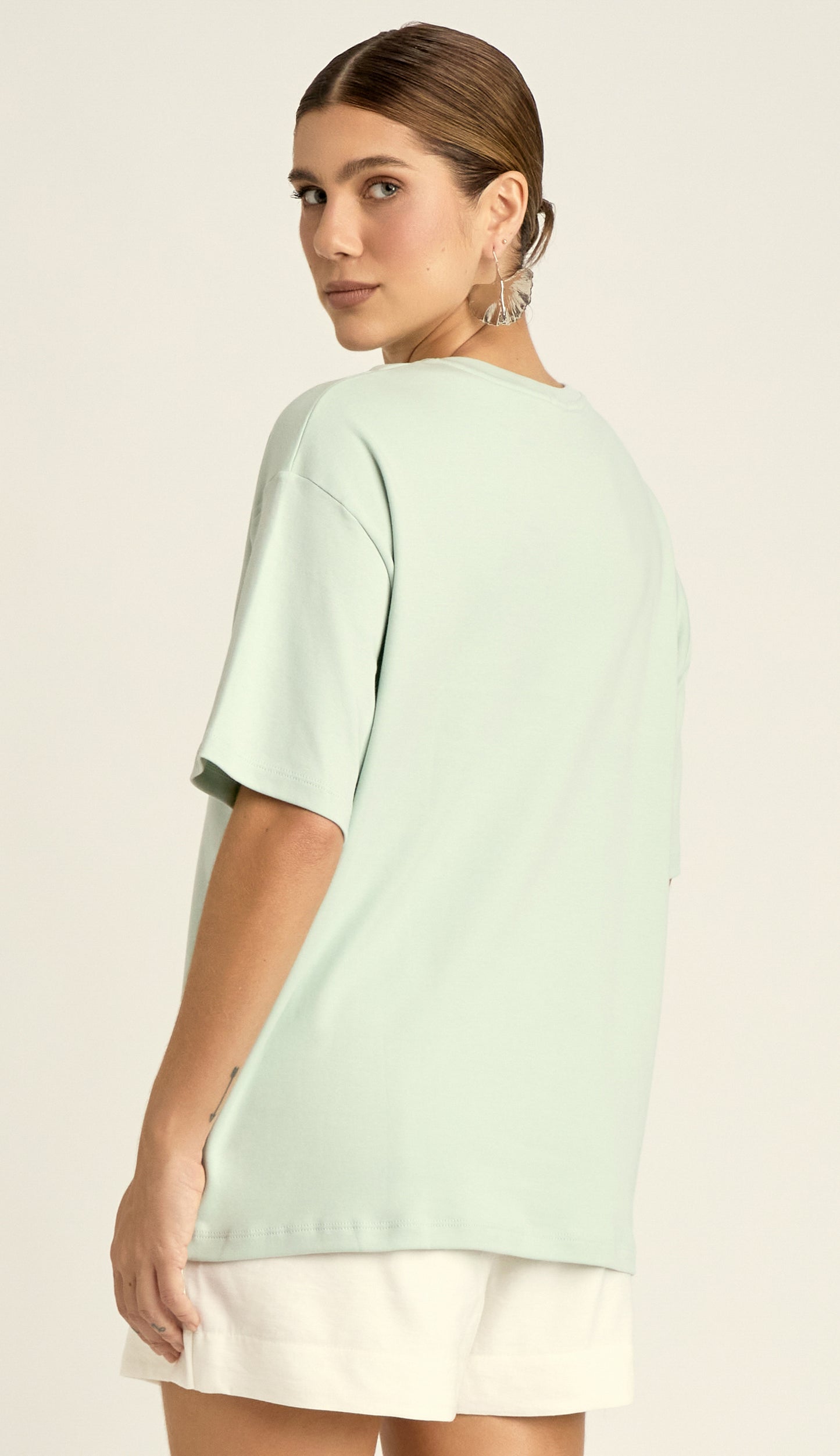 Camiseta Algodão Egipcio Eloá Verde