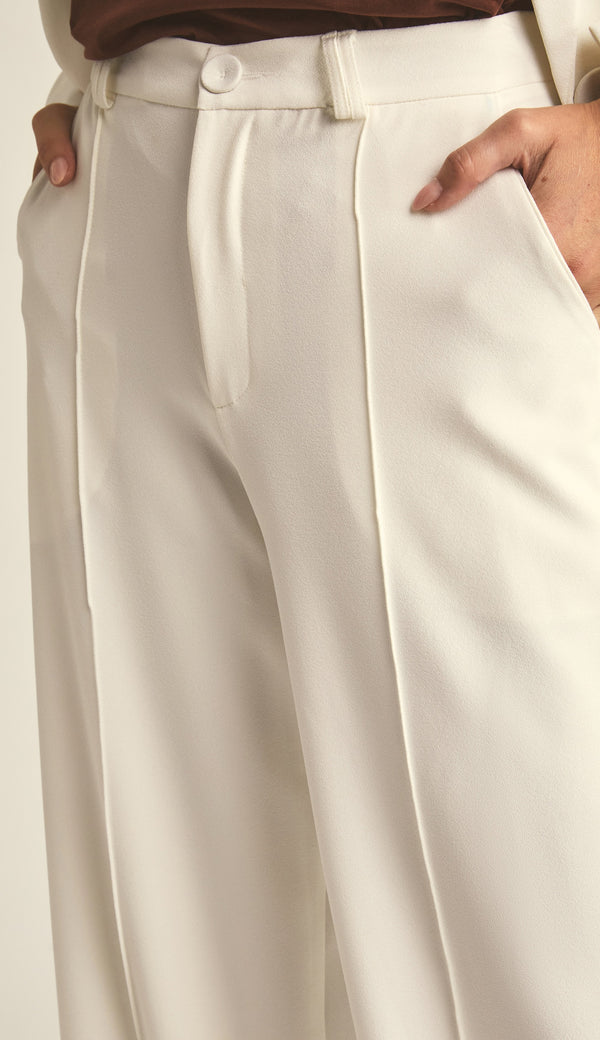 Calça Pantalona Crepe Alfaiataria Carmen | Laguna