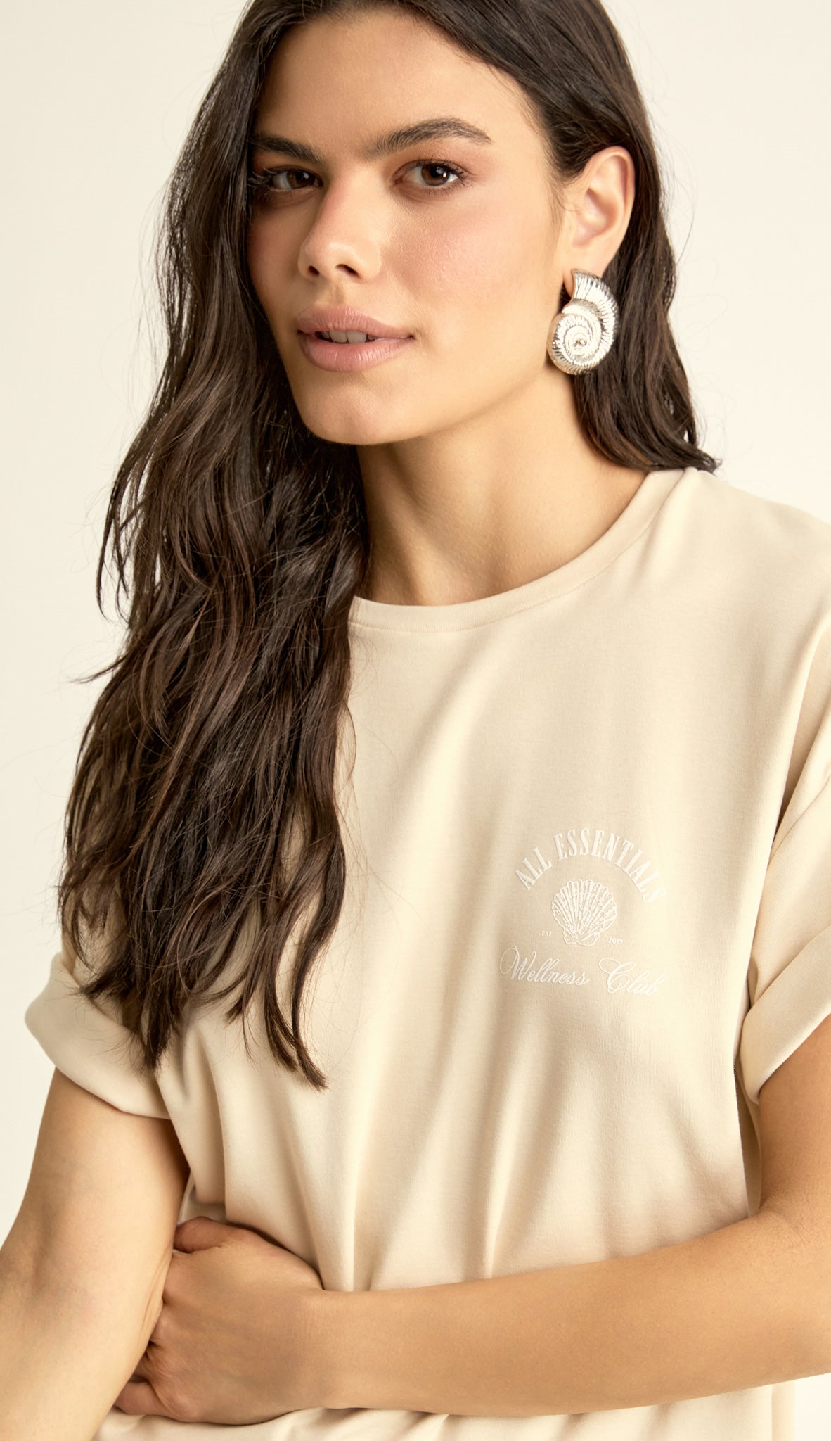 Camiseta Algodão Egipcio Fiji Chantilly