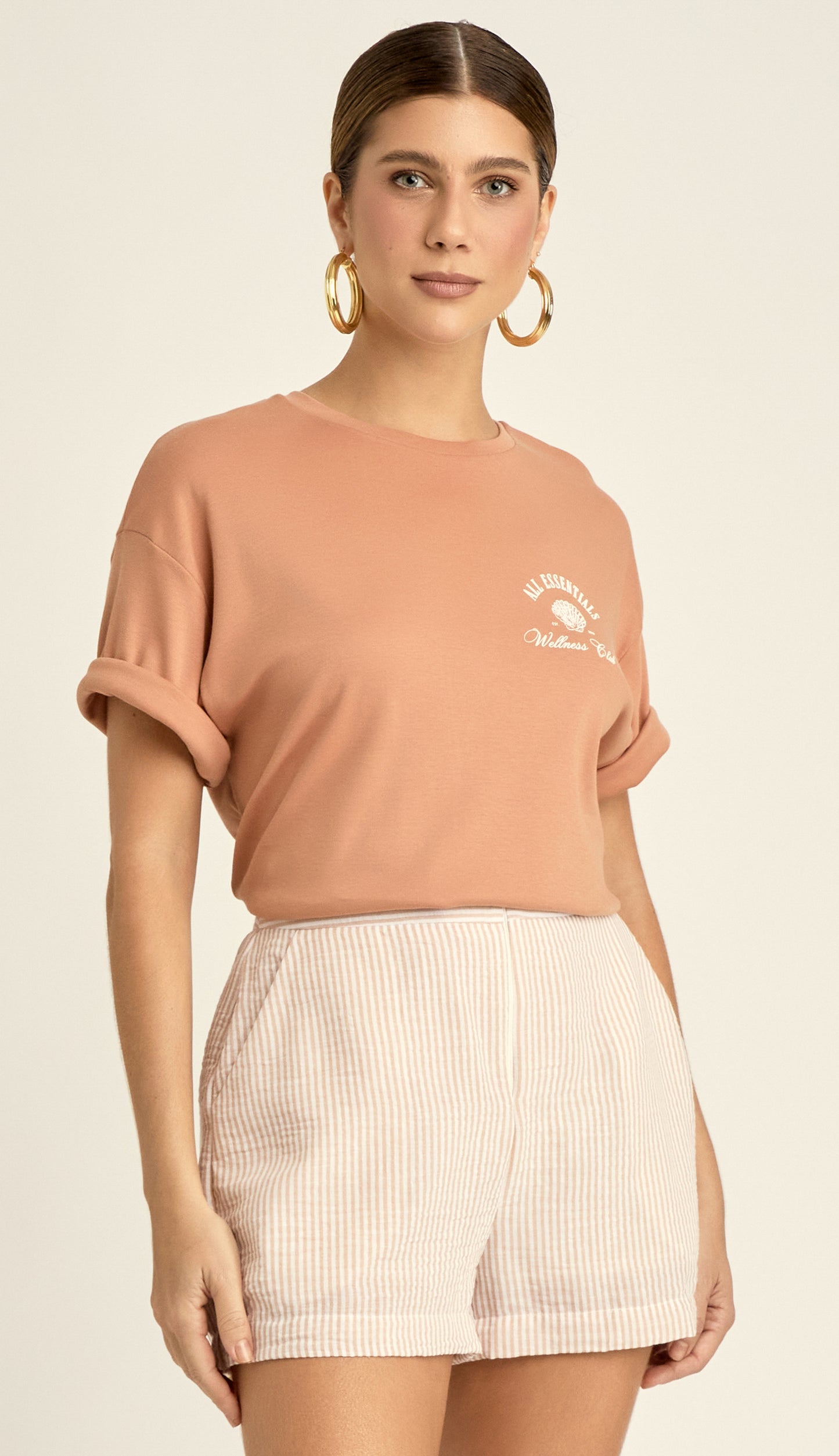 Camiseta Algodão Egipcio Fiji Mocha