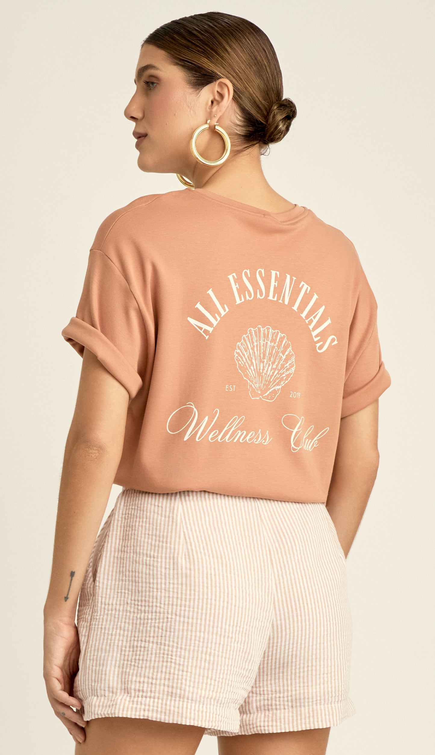 Camiseta Algodão Egipcio Fiji Mocha