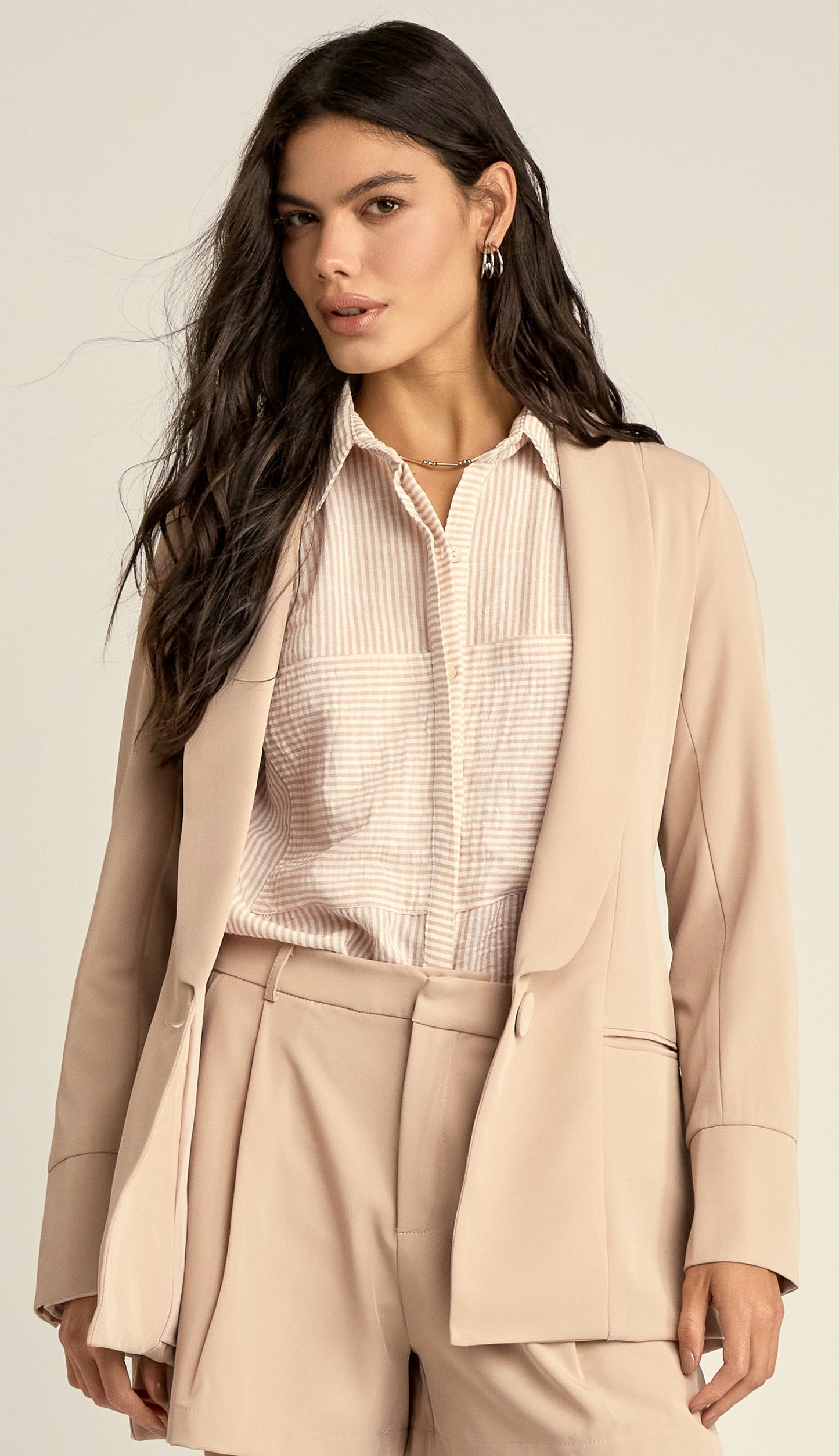 Blazer Genebra Natural Nude