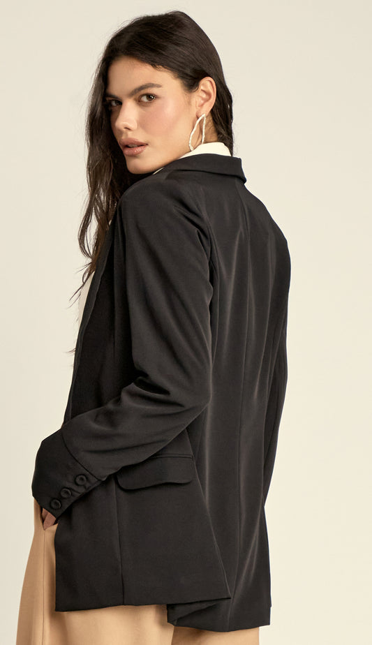 Blazer Alongado Crepe Alfaiataria Genebra | Laguna