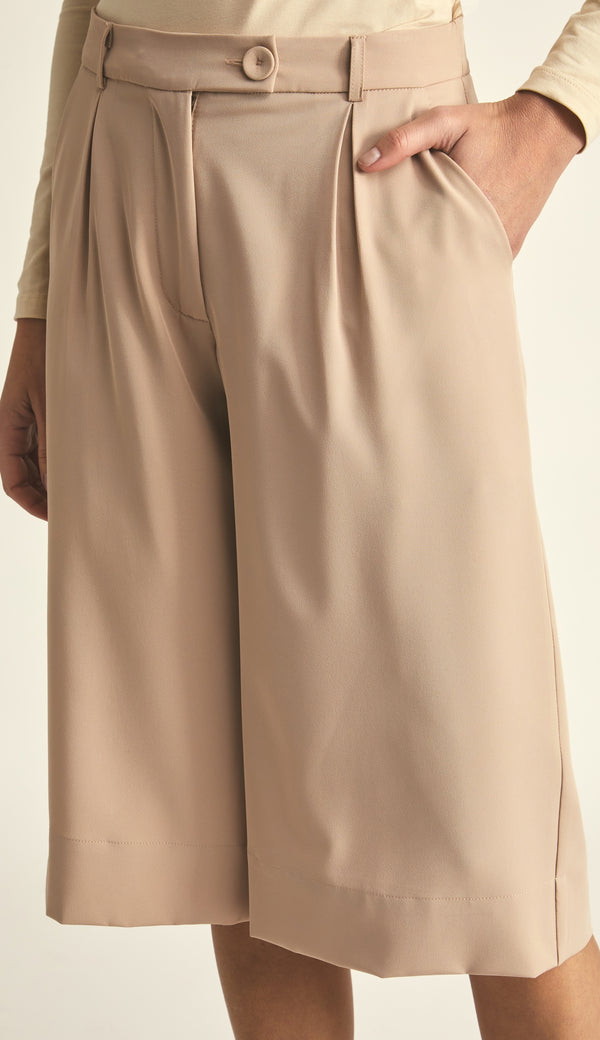 Bermuda Alfaiataria Crepe Claudia | Laguna