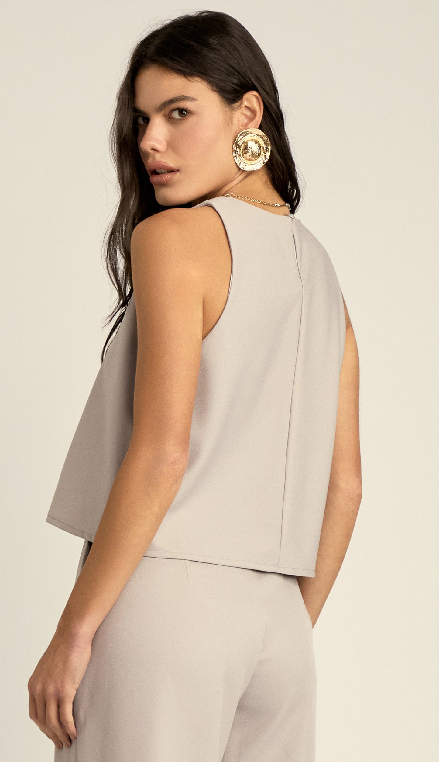Blusa Luzia Cinza