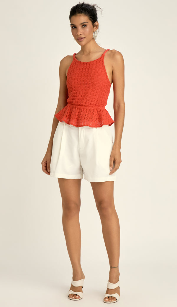 Blusa em Malha Tricô Paloma Cereja | Laguna