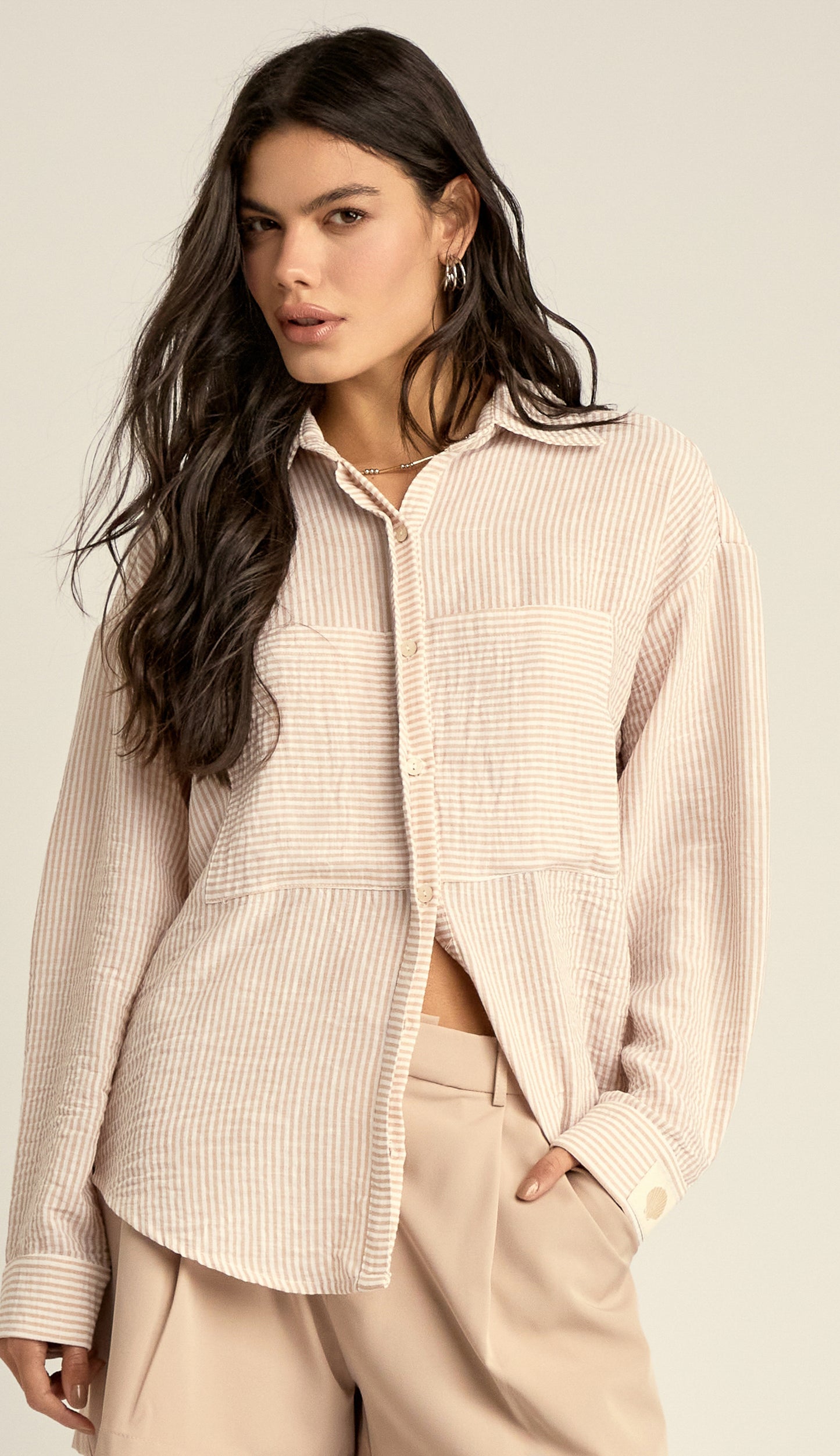 Camisa Pippa Caqui
