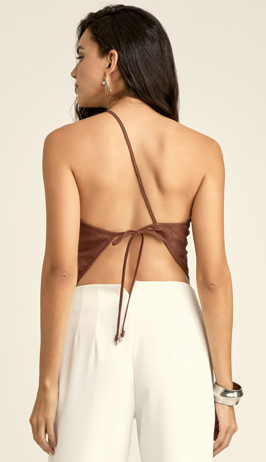 Blusa Assimétrica Linho Rebeca | Laguna