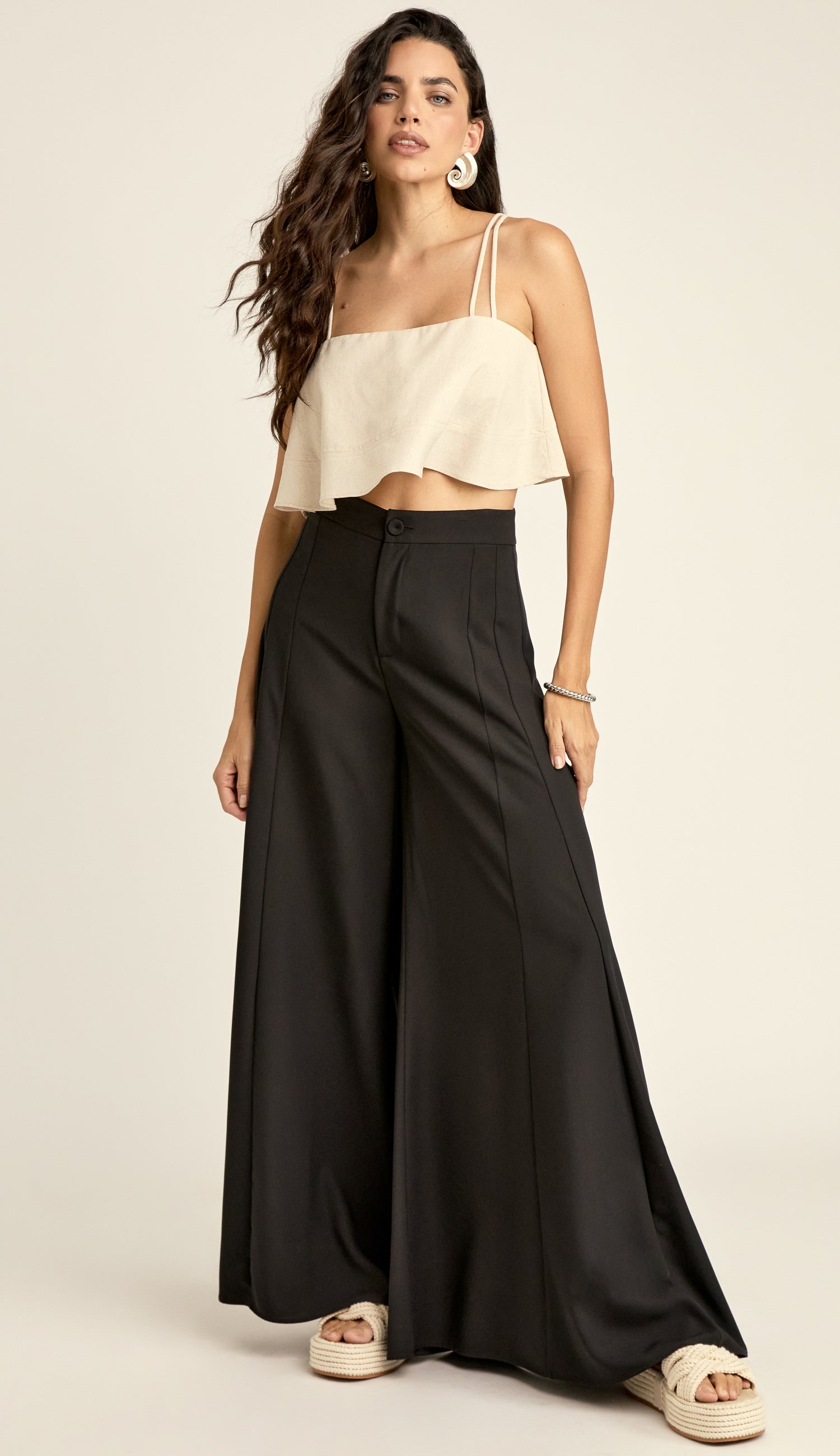 Blusa Cropped Linho Rita | Laguna