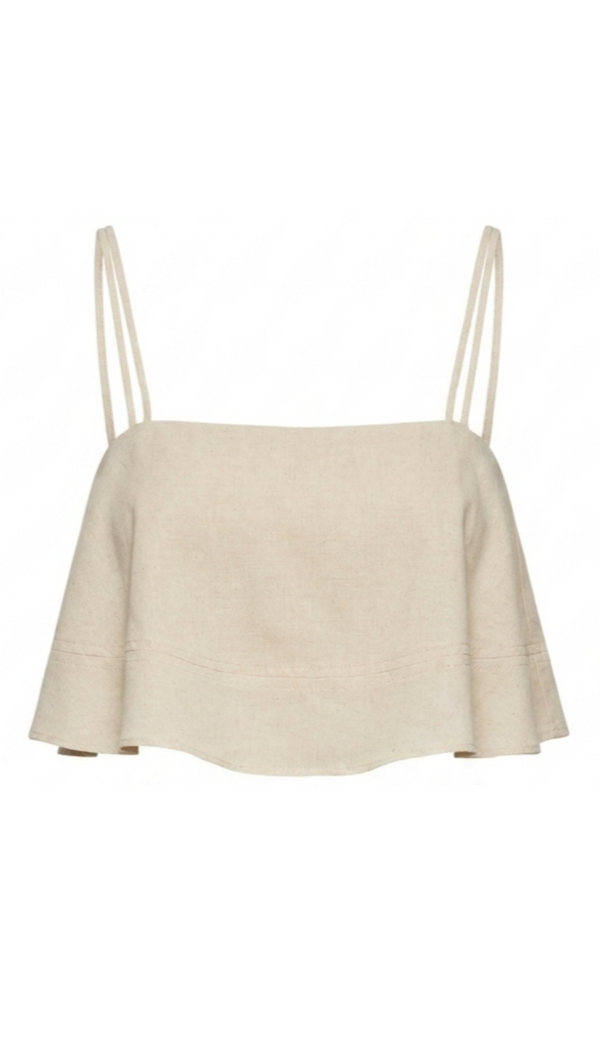 Blusa Cropped Linho Rita | Laguna