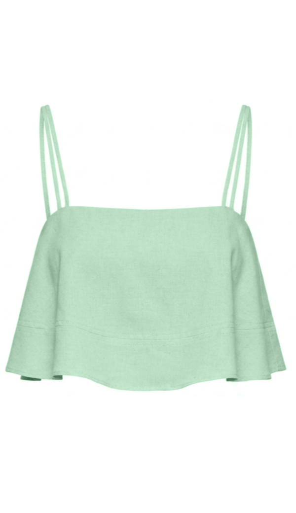 Blusa Cropped Linho Rita | Laguna