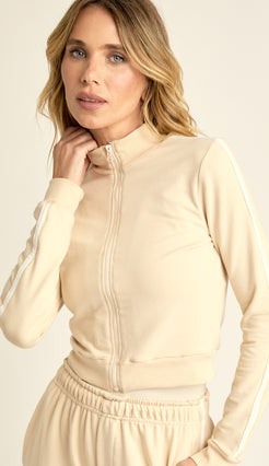 Jaqueta Cropped Moletom Karen | Laguna
