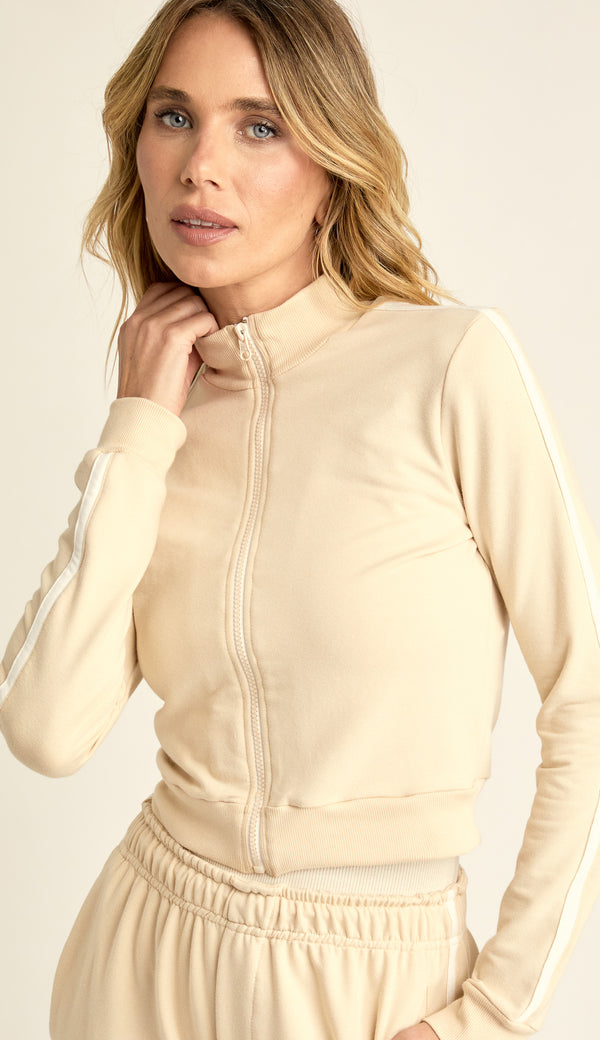 Jaqueta Cropped Moletom Karen | Laguna