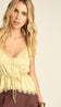 Regata Acetinada com Renda Miranda Amarelo | Laguna - Blusa Miranda Amarelo