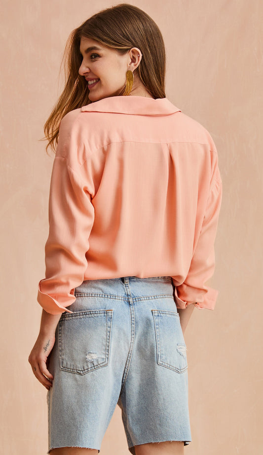 Camisa Salinas Pêssego