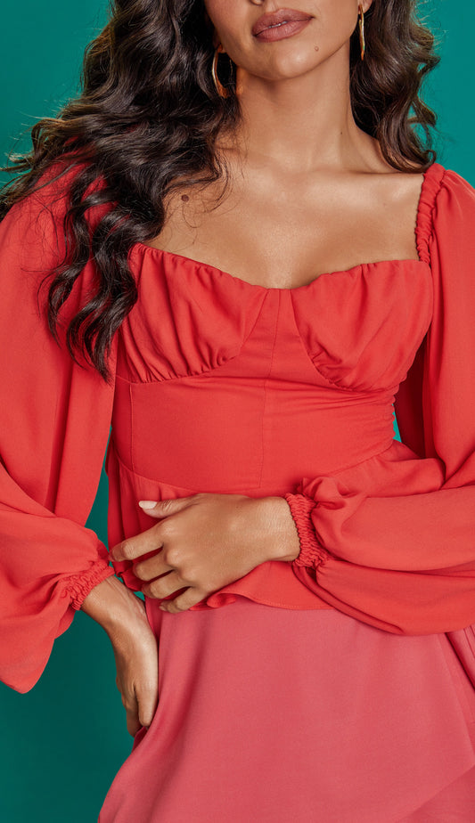 Blusa Neuza Cereja