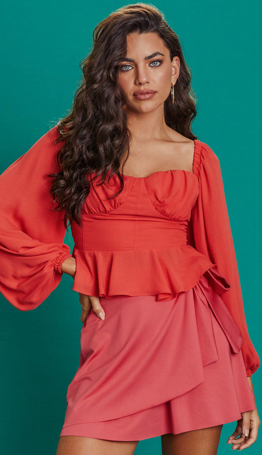 Blusa Neuza Cereja