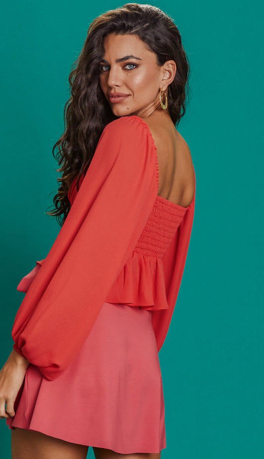 Blusa Neuza Cereja
