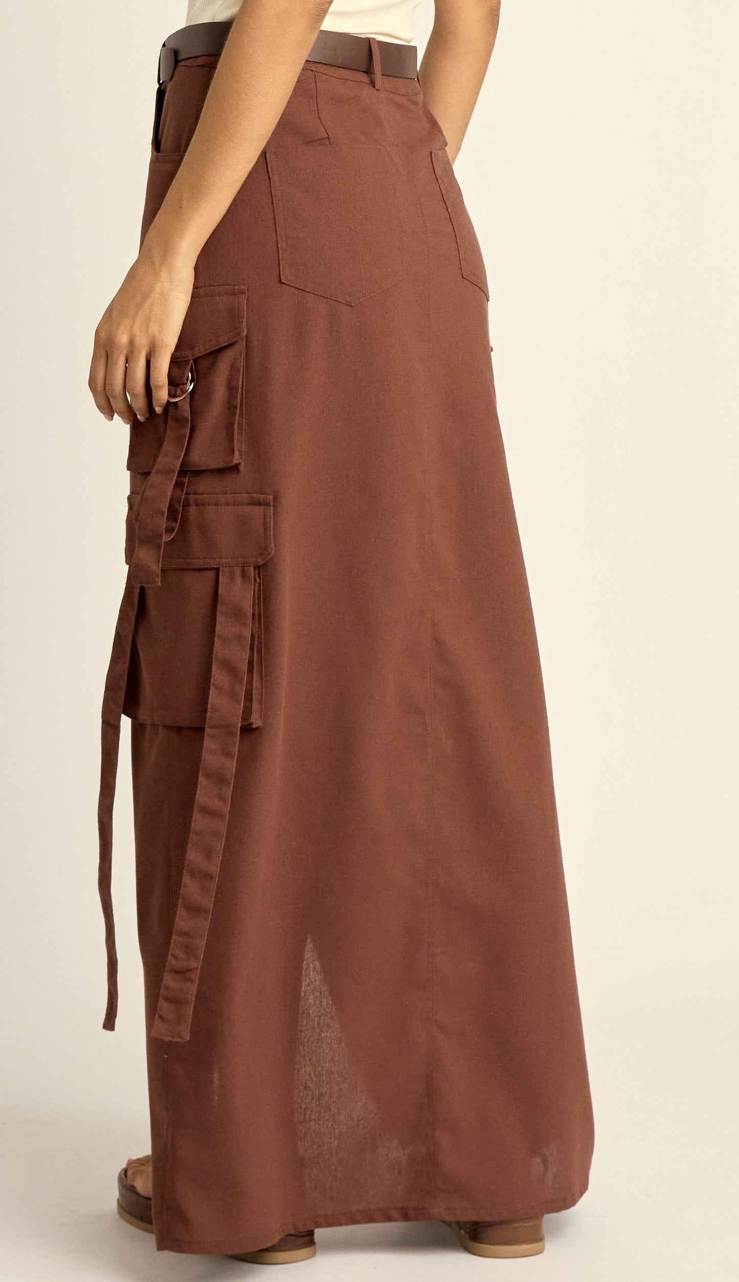 Saia Cargo em Linho Milly | Laguna