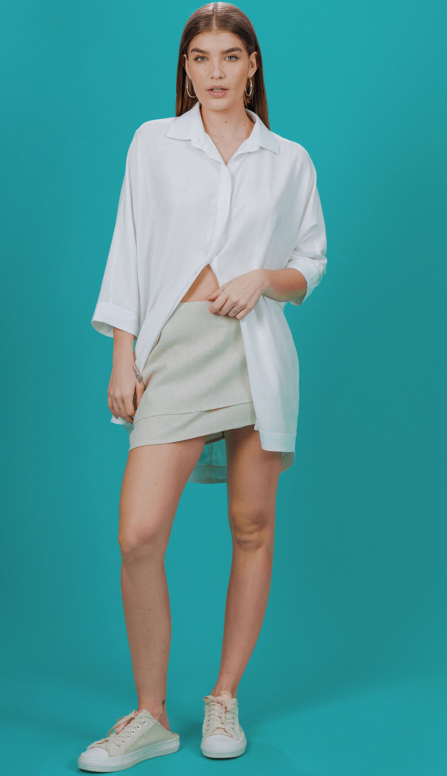 Shorts Franciele Natural