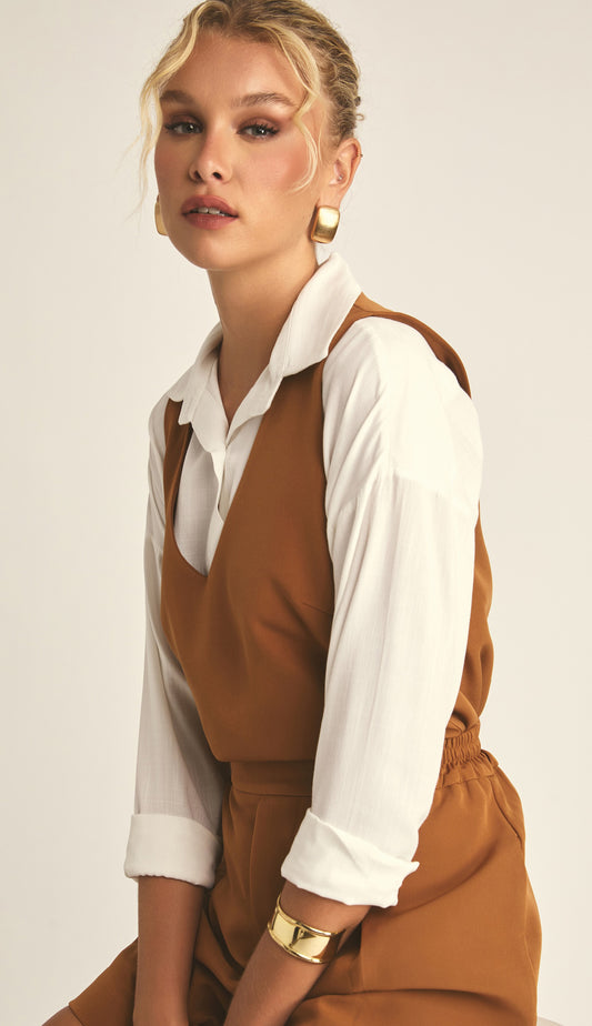 Blusa Cibele Mocha