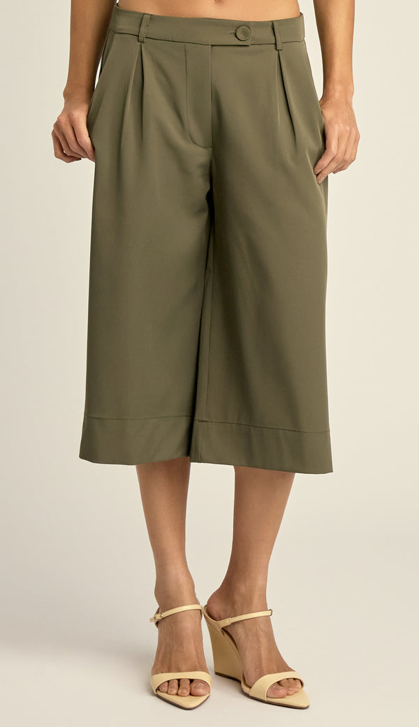 Bermuda Alfaiataria Crepe Claudia | Laguna