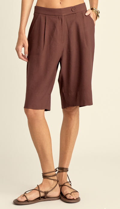 Bermuda Alfaiataria Poliviscose Del | Laguna