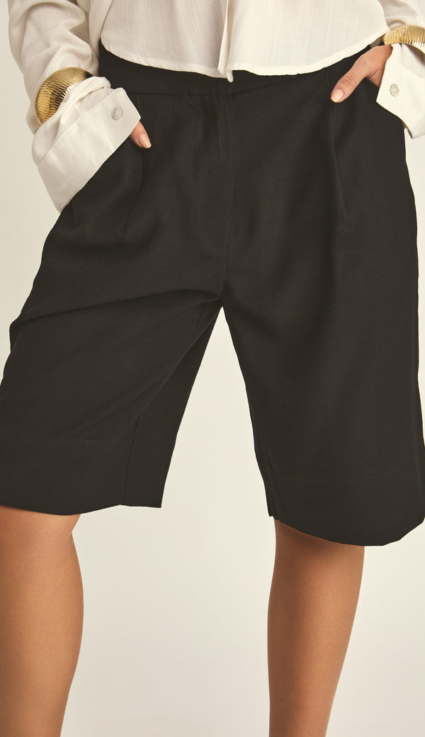 Bermuda Alfaiataria Poliviscose Del | Laguna