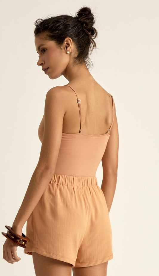 Shorts Graça Mocha