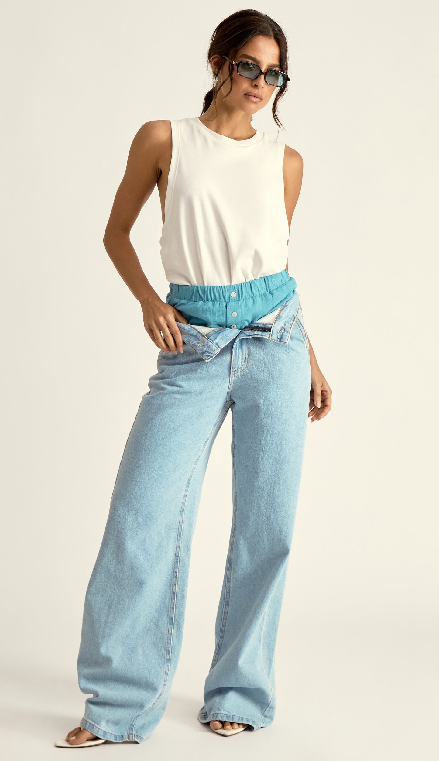 Shorts Graça Azul