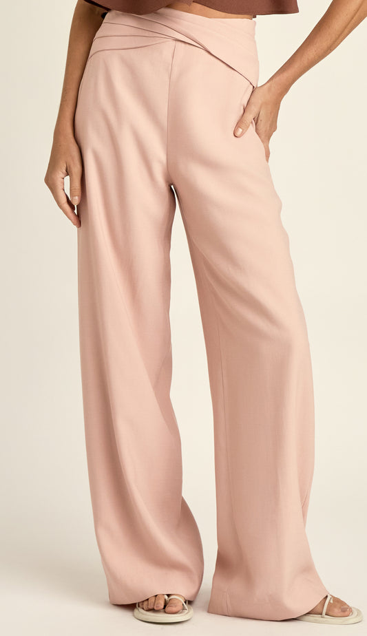 Calça Pantalona Alfaiataria Cecil Nude | Laguna