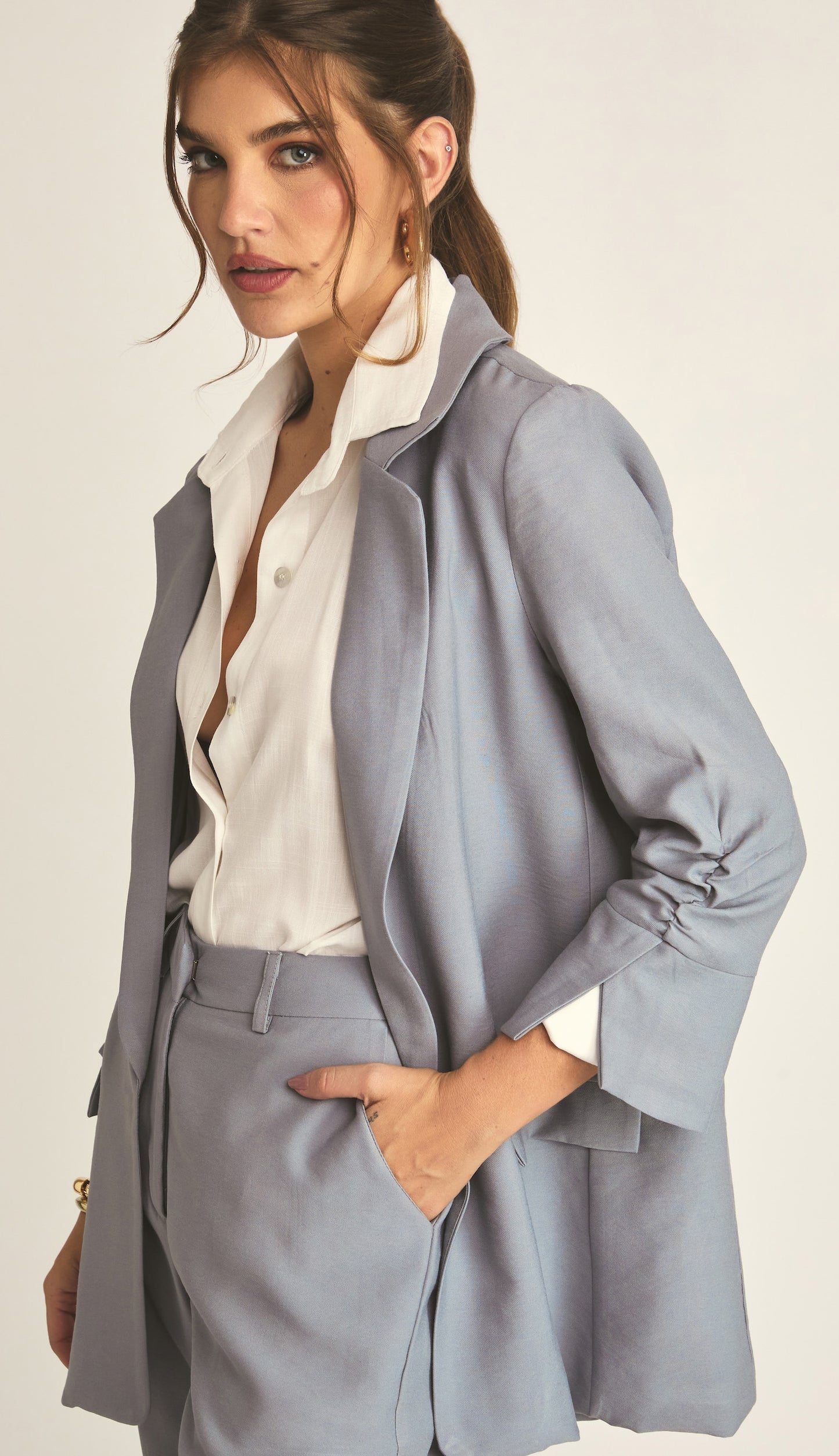 Blazer Caroline Cinza