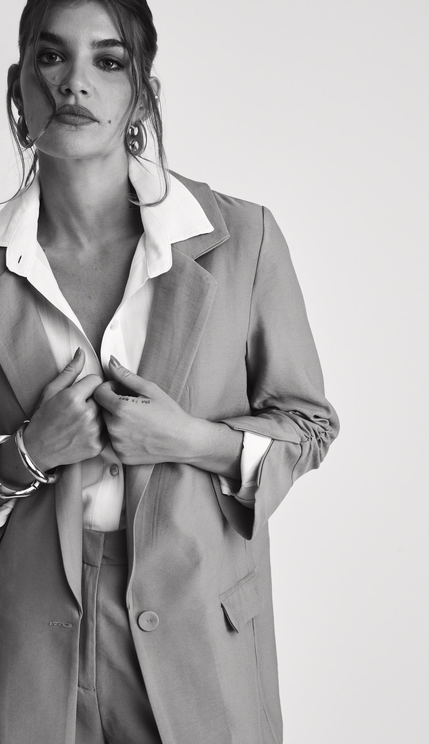 Blazer Caroline Cinza