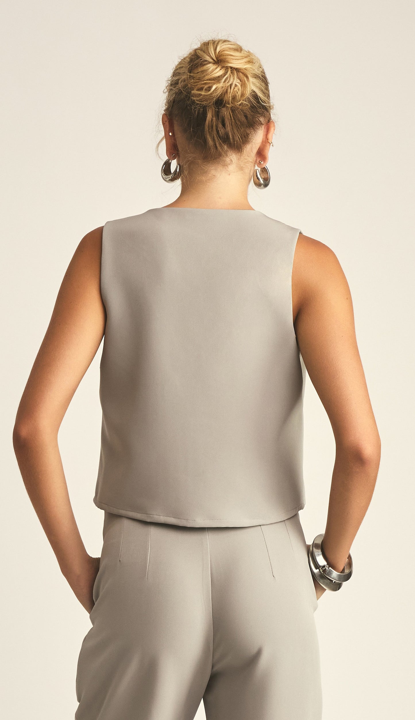 Blusa Cibele Cinza