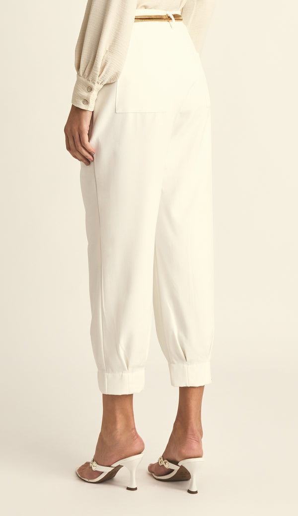 Calça Carrot Crepe Alfaiataria Clarissa | Laguna