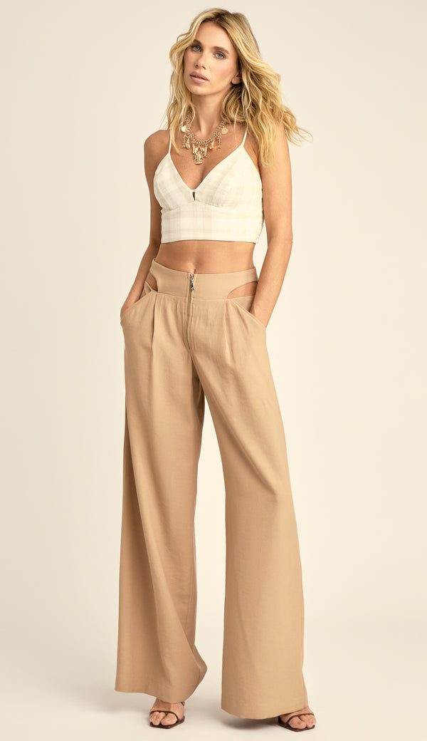 Calça Pantalona Poliviscose Desireè | Laguna