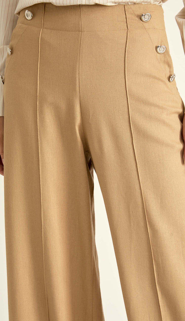 Calça Linho Mayara Caqui | Laguna