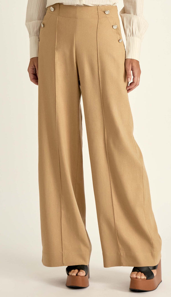 Calça Linho Mayara Caqui | Laguna