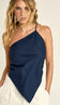 Blusa Assimétrica Linho Rebeca | Laguna - Blusa Rebeca Marinho