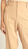 Calça Clochard Alfaiataria Textura Lili Caqui | Laguna - Calça Lili Caqui