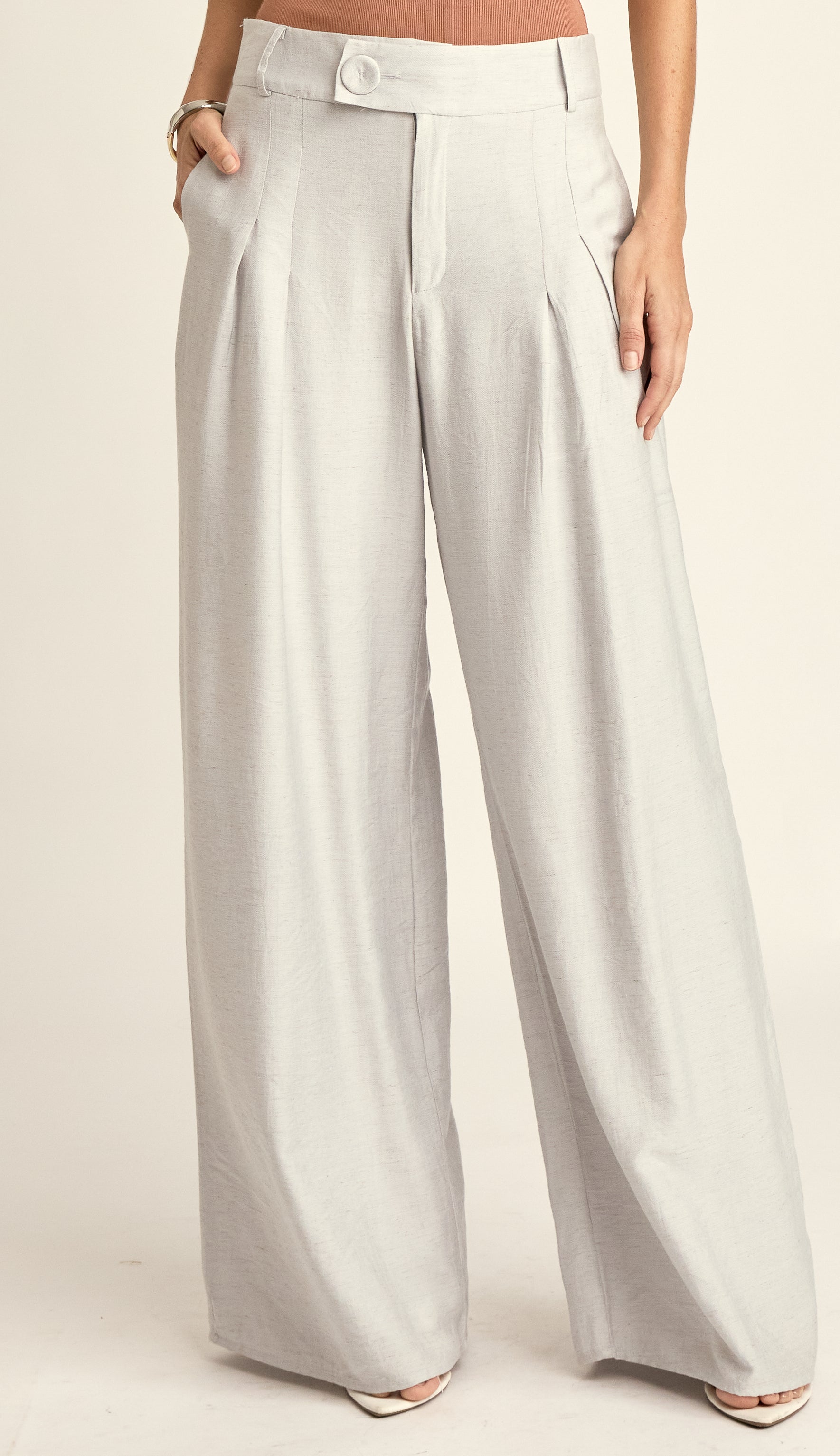 Calça Viscolinho Texturizado Germana | Laguna