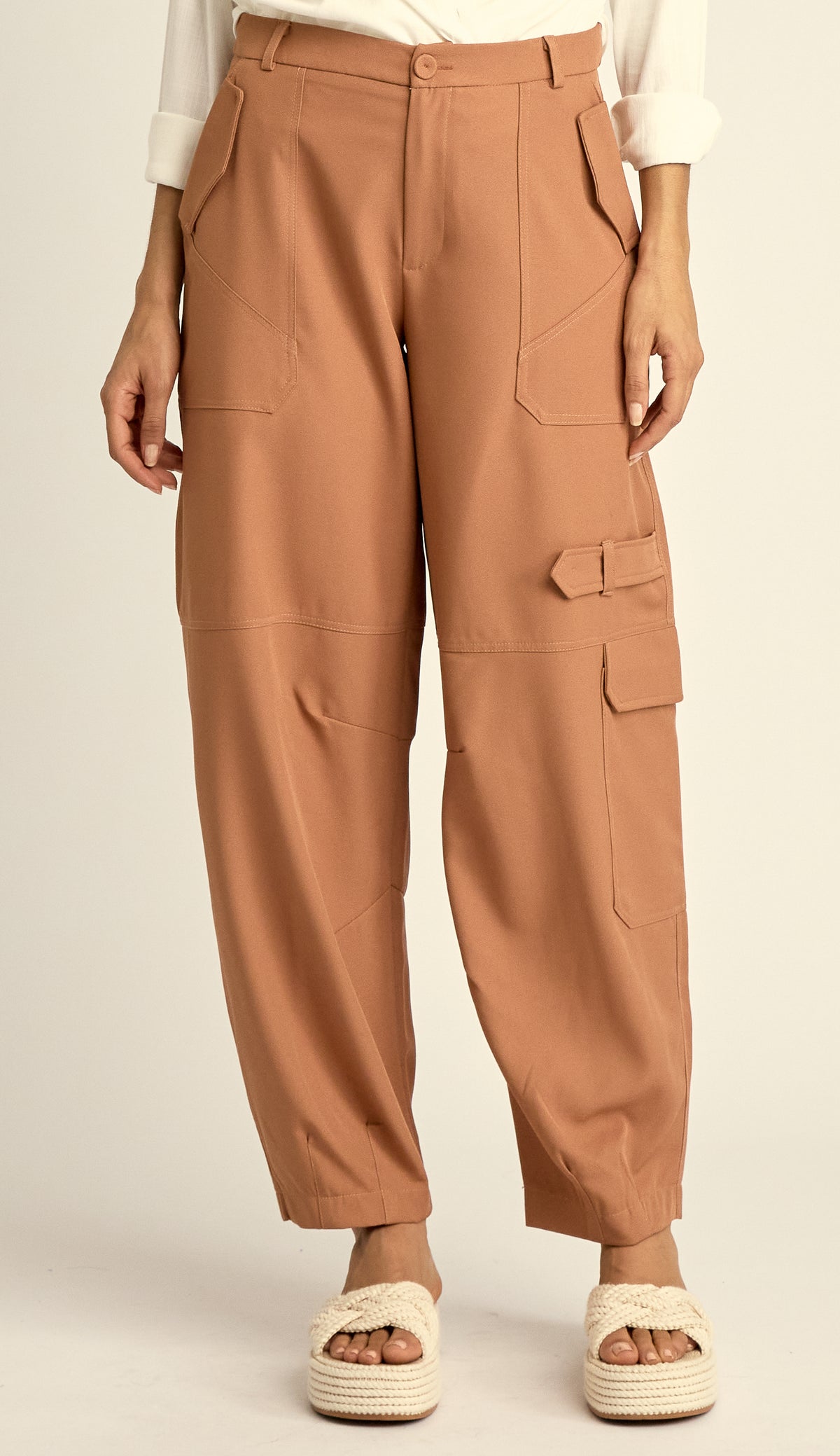 Calça Cargo Alfaiataria Balloon Lia Terra | Laguna
