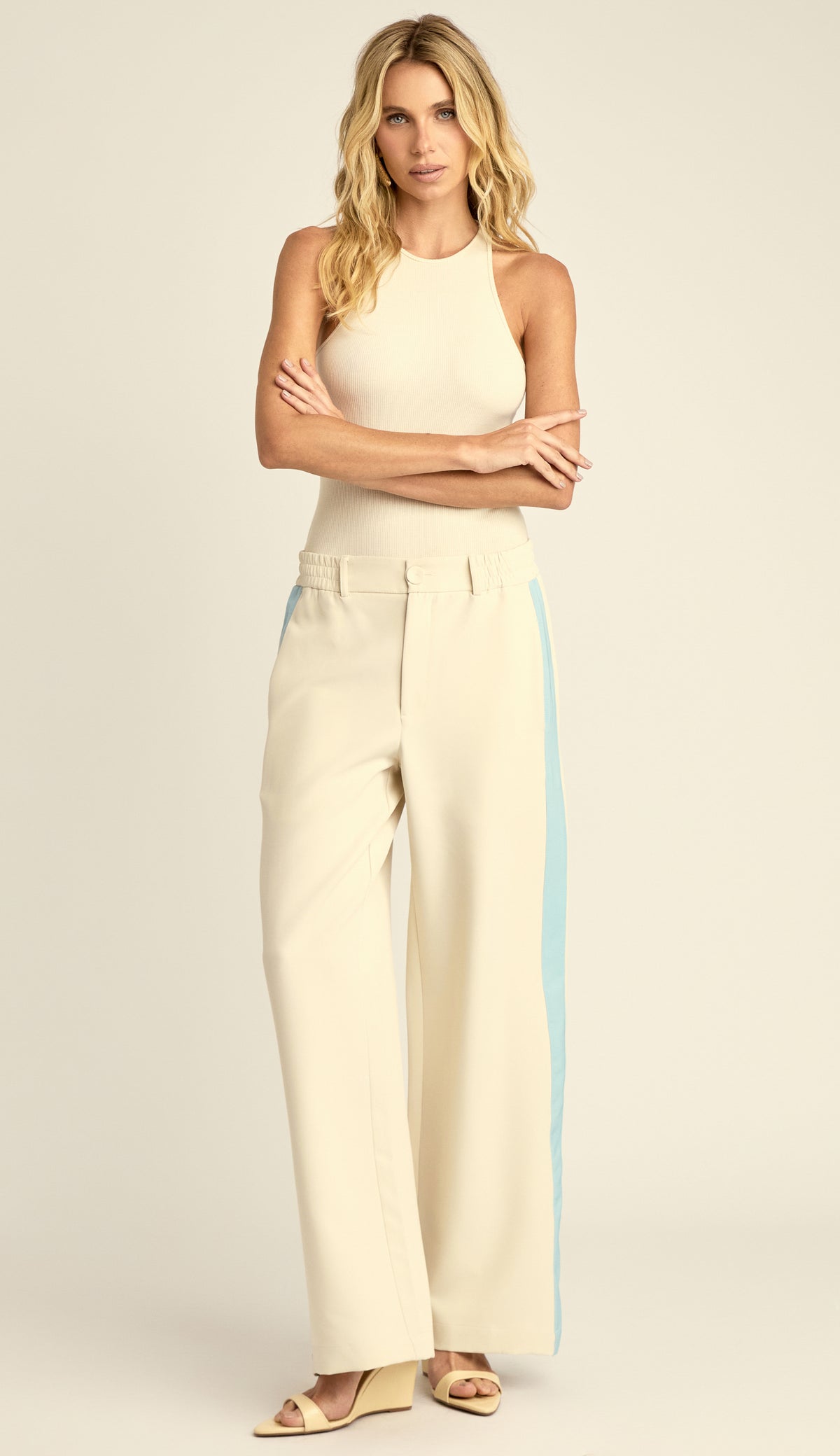 Calça Alfaiataria Esportiva Kimmy Chantilly | Laguna