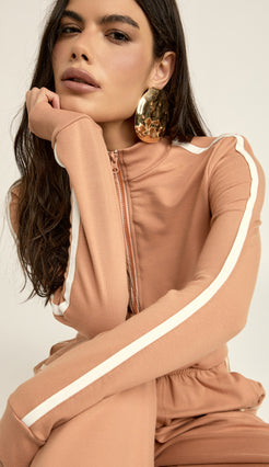 Jaqueta Cropped Moletom Karen | Laguna