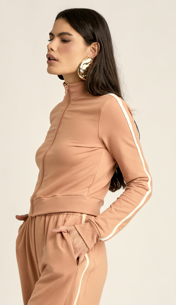 Jaqueta Cropped Moletom Karen | Laguna