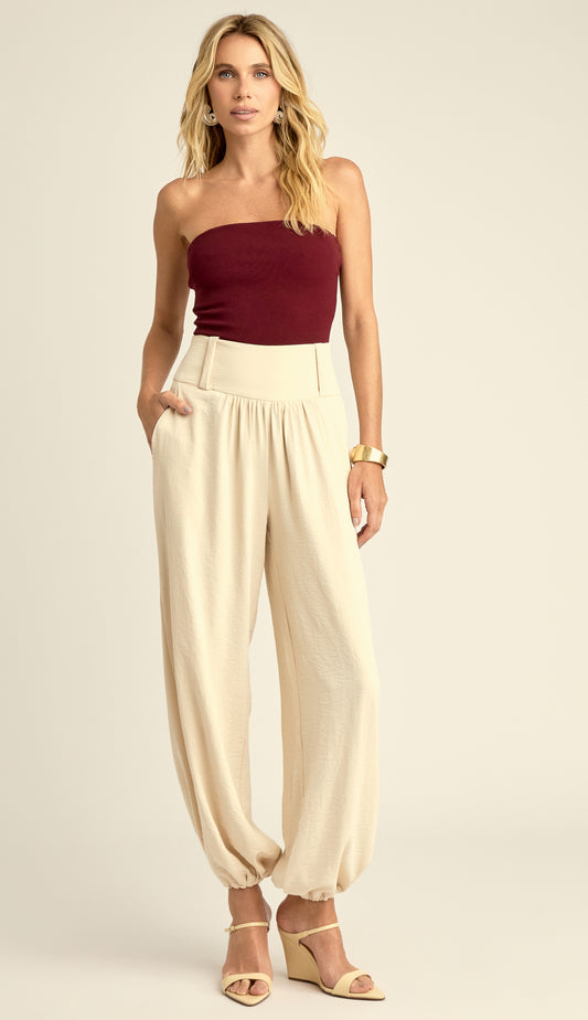 Calça Aladim Alfaiataria Liocel Karine Chantilly | Laguna
