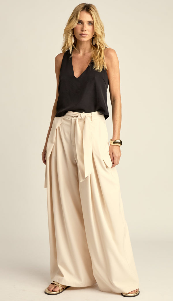 Calça Pantalona Alfaiataria Kerley Chantilly | Laguna